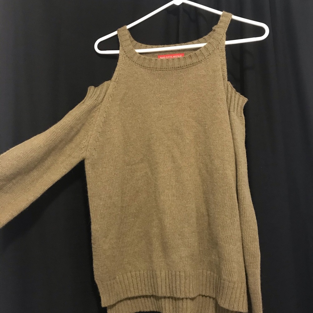army green Saks fifth ave sweater